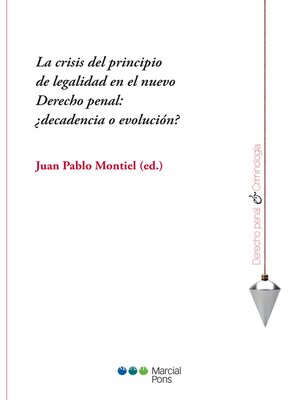 cover image of La crisis del principio de legalidad en el nuevo Derecho penal
